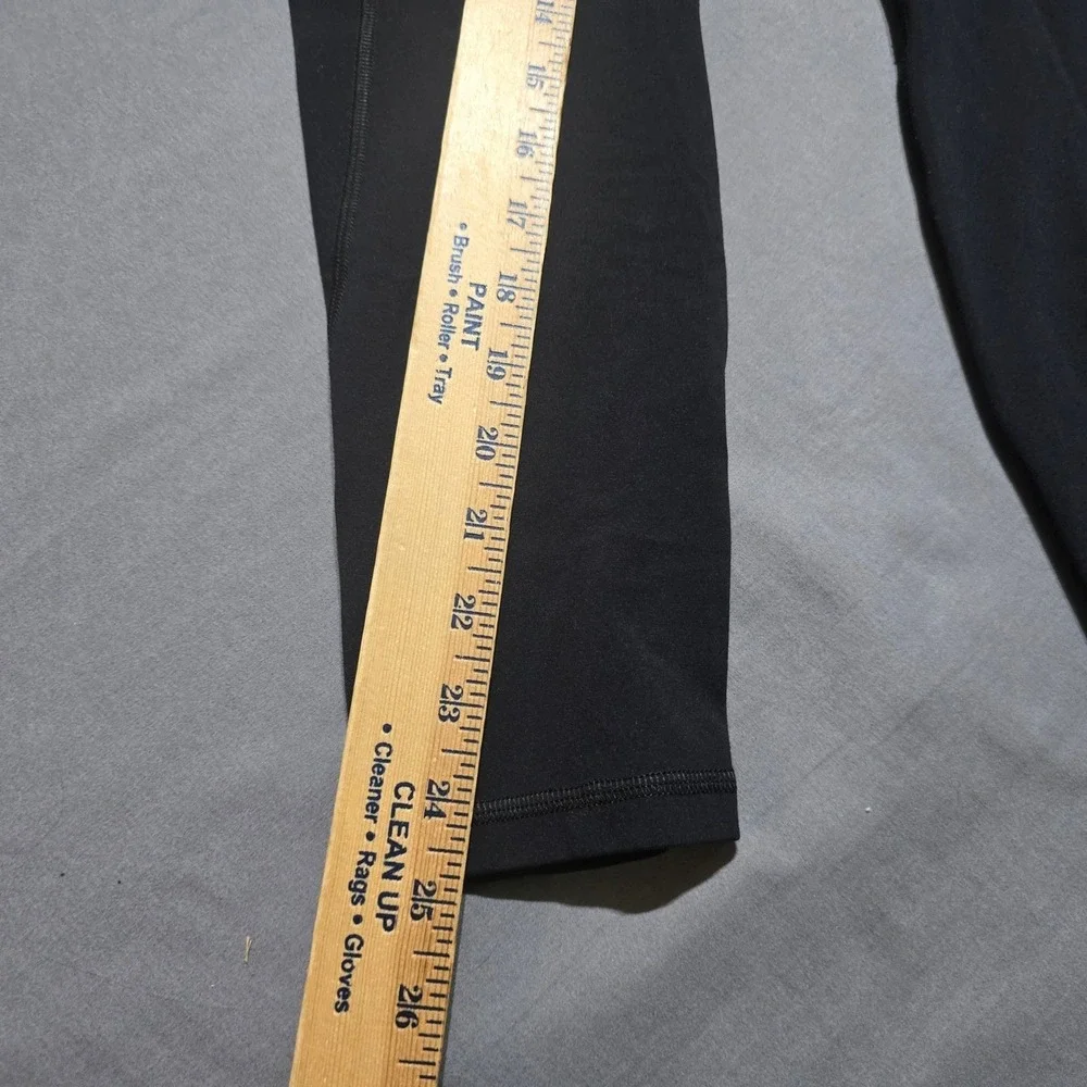Lululemon Fast and Free Leggings Womens 6 Black High Rise Cropped LW5DCES